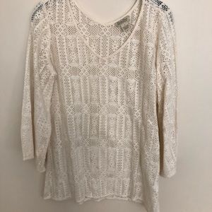 Beautiful Crochet Tunic - Lucky Brand 🍀